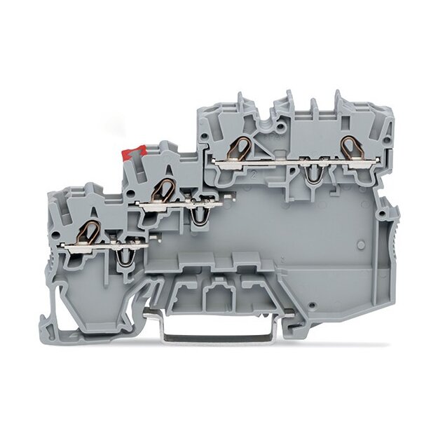 Wago 2000-5310/101-000 3-Leiter-Aktorenklemme für NPN-(minus-)schaltende Aktoren 1 mm² grau