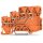 Wago 2000-5352 3-Leiter-Initiatoreneinspeiseklemme für PNP (plus)-schaltende Initiatoren 2,5 mm² orange