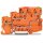 Wago 2000-5357/101-000 3-Leiter-Aktoreneinspeiseklemme für NPN-(minus-)schaltende Aktoren mit PE-Anschluss 2,5 mm² orange