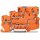 Wago 2000-5357/102-000 3-Leiter-Aktoreneinspeiseklemme für PNP-(plus-)schaltende Aktoren mit PE-Anschluss 2,5 mm² orange