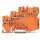 Wago 2000-5372 3-Leiter-Initiatoreneinspeiseklemme für PNP (plus)-schaltende Initiatoren 1 mm² orange