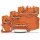 Wago 2000-5377/101-000 3-Leiter-Aktoreneinspeiseklemme für NPN-(minus-)schaltende Aktoren mit PE-Anschluss 1 mm² orange