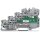 Wago 2000-5417/1102-950 4-Leiter-Initiatorenklemme LED gelb für PNP-(plus-)schaltende Initiatoren mit PE-Anschluss 1 mm² grau