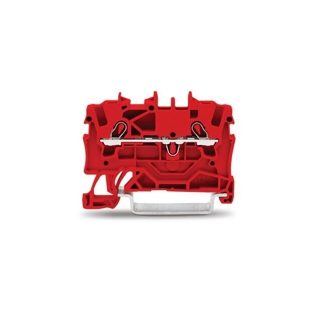 Wago 2001-1203 2-Leiter-Durchgangsklemme 1,5 mm² rot
