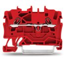 Wago 2001-1203 2-Leiter-Durchgangsklemme 1,5 mm² rot