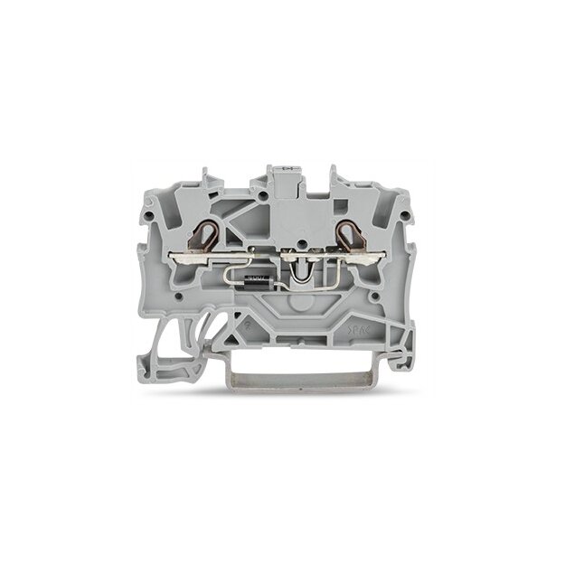 Wago 2001-1211/1000-410 Bauelementklemme 2 Leiter mit Diode 1N4007 Anode links 1,5 mm² grau