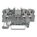 Wago 2001-1301 3-Leiter-Durchgangsklemme 1,5 mm² grau