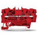 Wago 2001-1303 3-Leiter-Durchgangsklemme 1,5 mm² rot