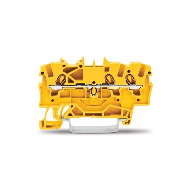 Wago 2001-1306 3-Leiter-Durchgangsklemme 1,5 mm² gelb