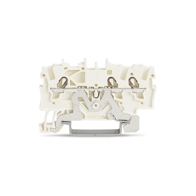 Wago 2001-1308 3-Leiter-Schirmleiterklemme 1,5 mm² weiß