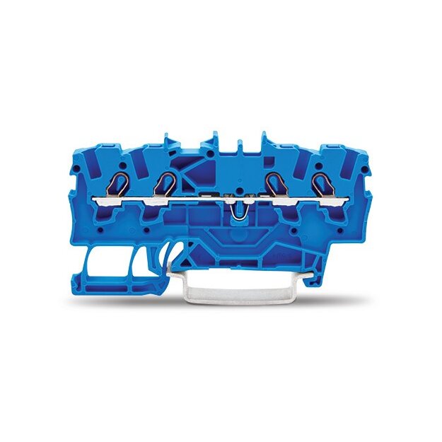 Wago 2001-1404 4-Leiter-Durchgangsklemme 1,5 mm² blau