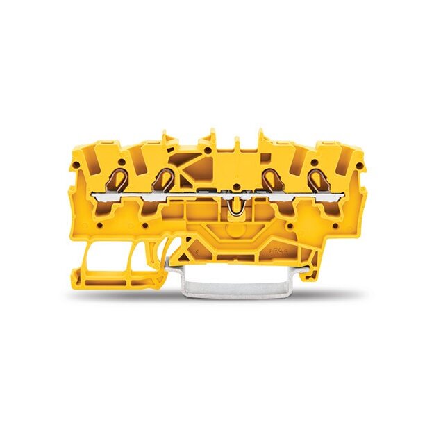 Wago 2001-1406 4-Leiter-Durchgangsklemme 1,5 mm² gelb