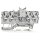 Wago 2001-1441 Doppeldurchgangsklemme 1,5 mm² grau