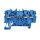 Wago 2002-1304 3-Leiter-Durchgangsklemme 2,5 mm² blau