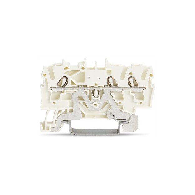 Wago 2002-1308 3-Leiter-Schirmleiterklemme 2,5 mm² weiß
