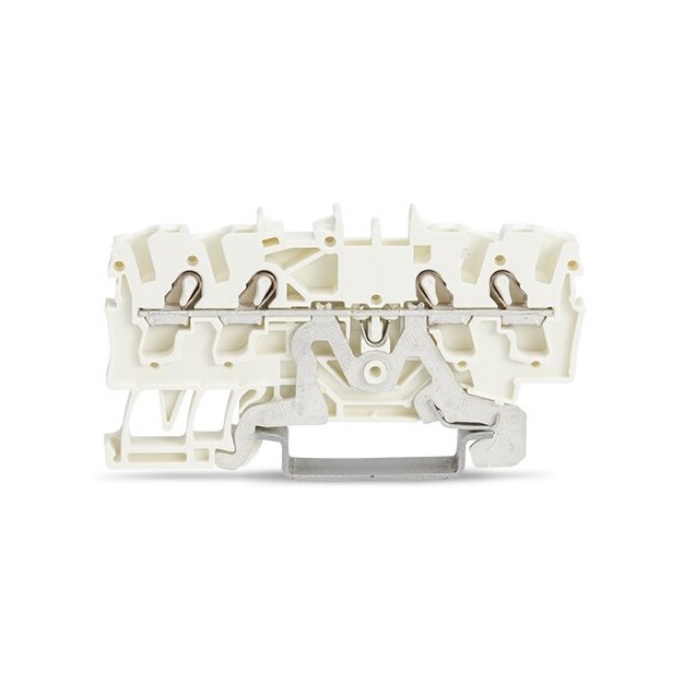 Wago 2002-1408 4-Leiter-Schirmleiterklemme 2,5 mm² weiß