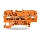 Wago 2002-1602 2-Leiter-Durchgangsklemme 2,5 mm² orange