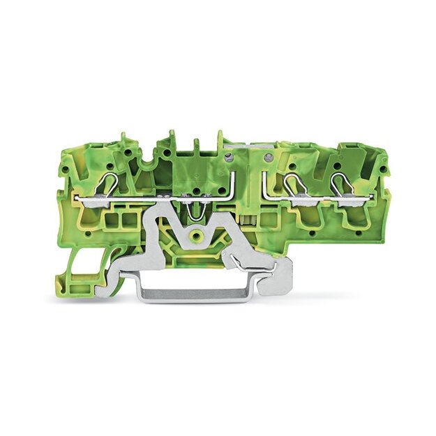 Wago 2002-1707 3-Leiter-Schutzleiterklemme 2,5 mm² grün-gelb
