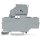 Wago 2002-1711 3-Leiter-Sicherungsklemme mit schwenkbarem Sicherungshalter für G-Sicherungseinsatz 5 x 20 mm 2,5 mm² grau