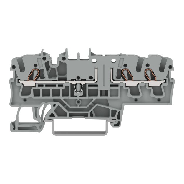 Wago 2002-1761 3-Leiter-Basisklemme 2,5 mm² grau