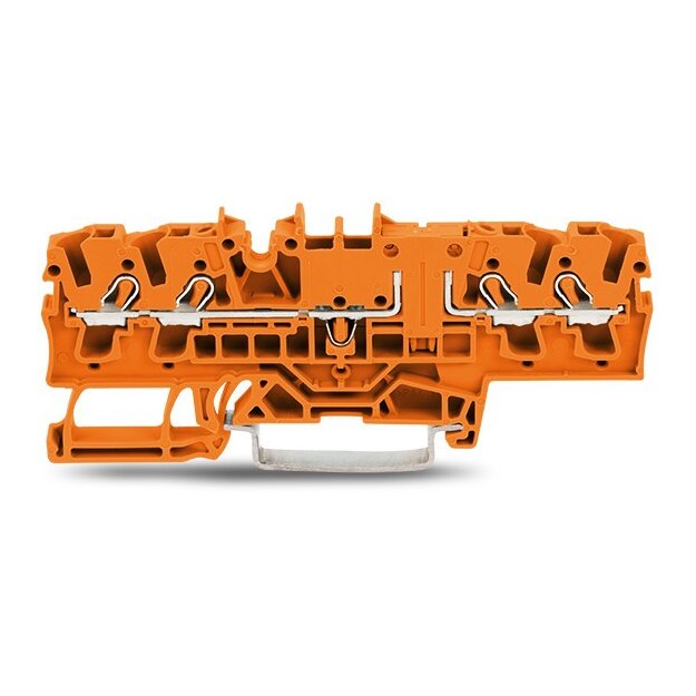Wago 2002-1802 4-Leiter-Durchgangsklemme 2,5 mm² orange