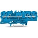Wago 2002-1804 4-Leiter-Durchgangsklemme 2,5 mm² blau