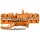Wago 2002-1872/401-000 4-Leiter-Trenn- und Messklemme 2,5 mm² orange