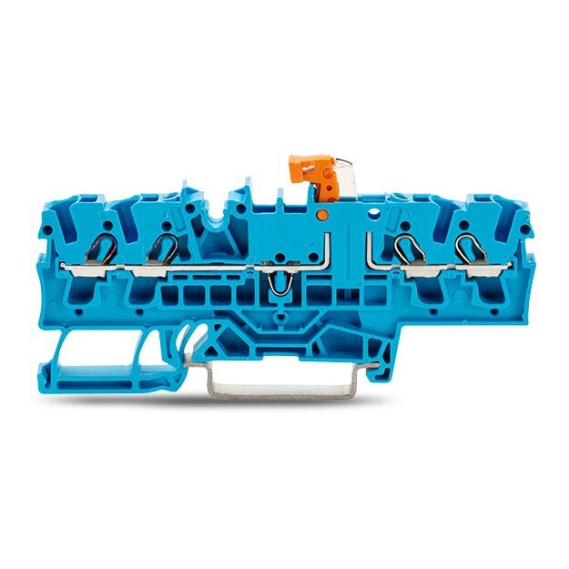 Wago 2002-1874 4-Leiter-Trenn- und Messklemme 2,5 mm² blau