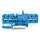 Wago 2002-1874/401-000 4-Leiter-Trenn- und Messklemme 2,5 mm² blau