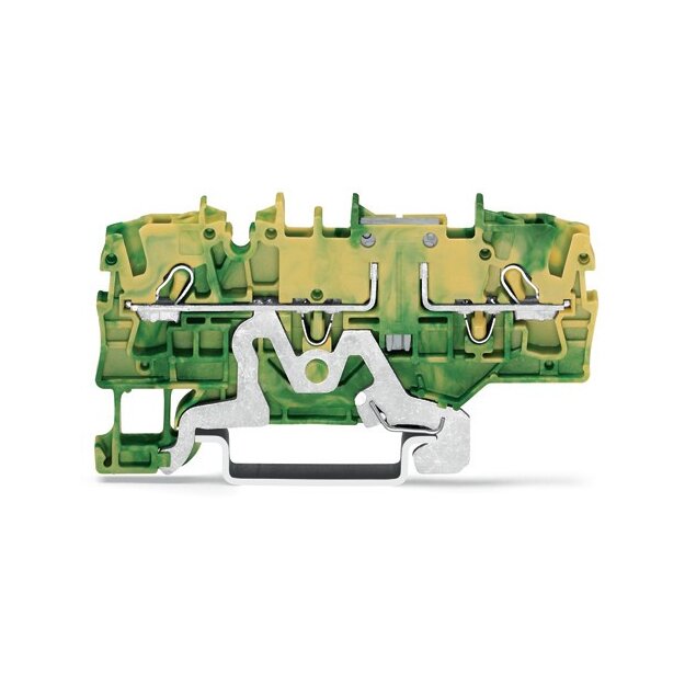 Wago 2002-1907 2-Leiter-Schutzleiterklemme 2,5 mm² grün-gelb