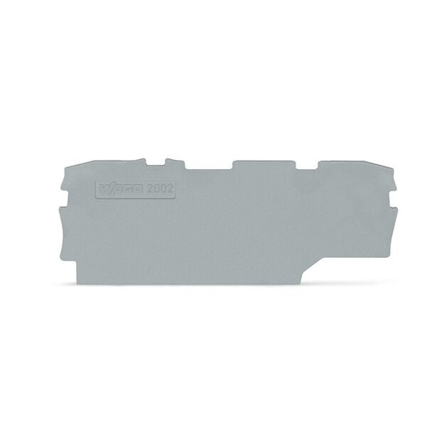 Wago 2002-1991 Abschluss- und Zwischenplatte 1 mm dick grau