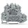 Wago 2002-2211/1000-410 Bauelementklemme Doppelstock mit Diode 1N4007 Anode unten 2,5 mm² grau