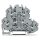Wago 2002-2214/1000-492 Bauelementklemme Doppelstock mit 2 Dioden 1N4007 Anoden links 2,5 mm² grau