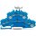 Wago 2002-2434 4-Leiter-Doppelstockklemme N/N mit Beschriftungsträger 2,5 mm² blau