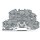 Wago 2002-2667 Doppelstock-Basisklemme PE/L 2,5 mm² grau