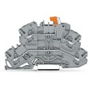 Wago 2002-2671 Doppelstock-Trennklemme L/L 2,5 mm² grau