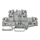 Wago 2002-2701 Doppelstockklemme L/L 2,5 mm² grau