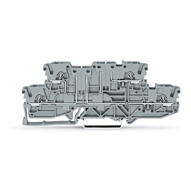 Wago 2002-2941 Doppelstock-Doppeltrennklemme L/L 2,5 mm² grau