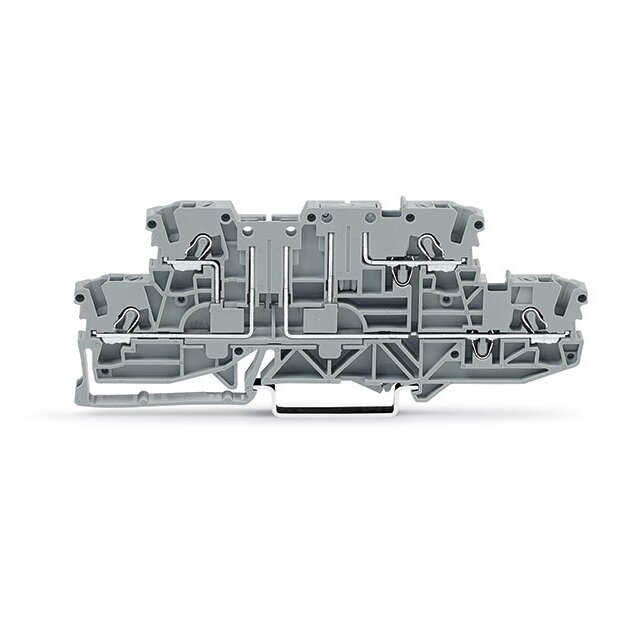 Wago 2002-2961 Doppelstock-Basisklemme L/L 2,5 mm² grau