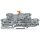 Wago 2002-2971 Doppelstock-Trennklemme L/L 2,5 mm² grau