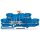 Wago 2002-2974 Doppelstock-Trennklemme N/N 2,5 mm² blau
