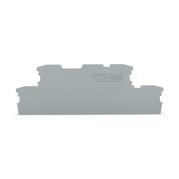 Wago 2002-2991 Abschluss- und Zwischenplatte 1 mm dick grau