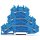 Wago 2002-3204 Dreistockklemme N/N/N 2,5 mm² blau