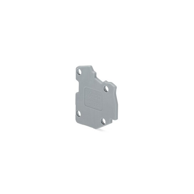 Wago 2002-541 Abschlussplatte 1,5 mm dick grau