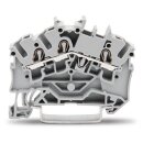 Wago 2002-6301 3-Leiter-Durchgangsklemme 2,5 mm² grau