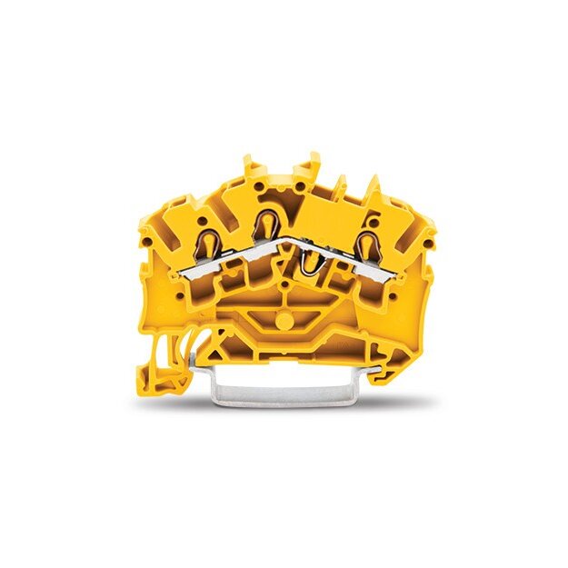 Wago 2002-6306 3-Leiter-Durchgangsklemme 2,5 mm² gelb