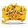 Wago 2002-6306 3-Leiter-Durchgangsklemme 2,5 mm² gelb