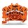 Wago 2002-6402 4-Leiter-Durchgangsklemme 2,5 mm² orange