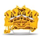 Wago 2002-6406 4-Leiter-Durchgangsklemme 2,5 mm² gelb