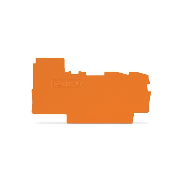 Wago 2002-7292 Abschluss- und Zwischenplatte 0,8 mm dick orange